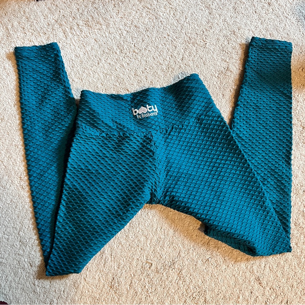 Booty By Brabants Croco Skin Turquoise leggings